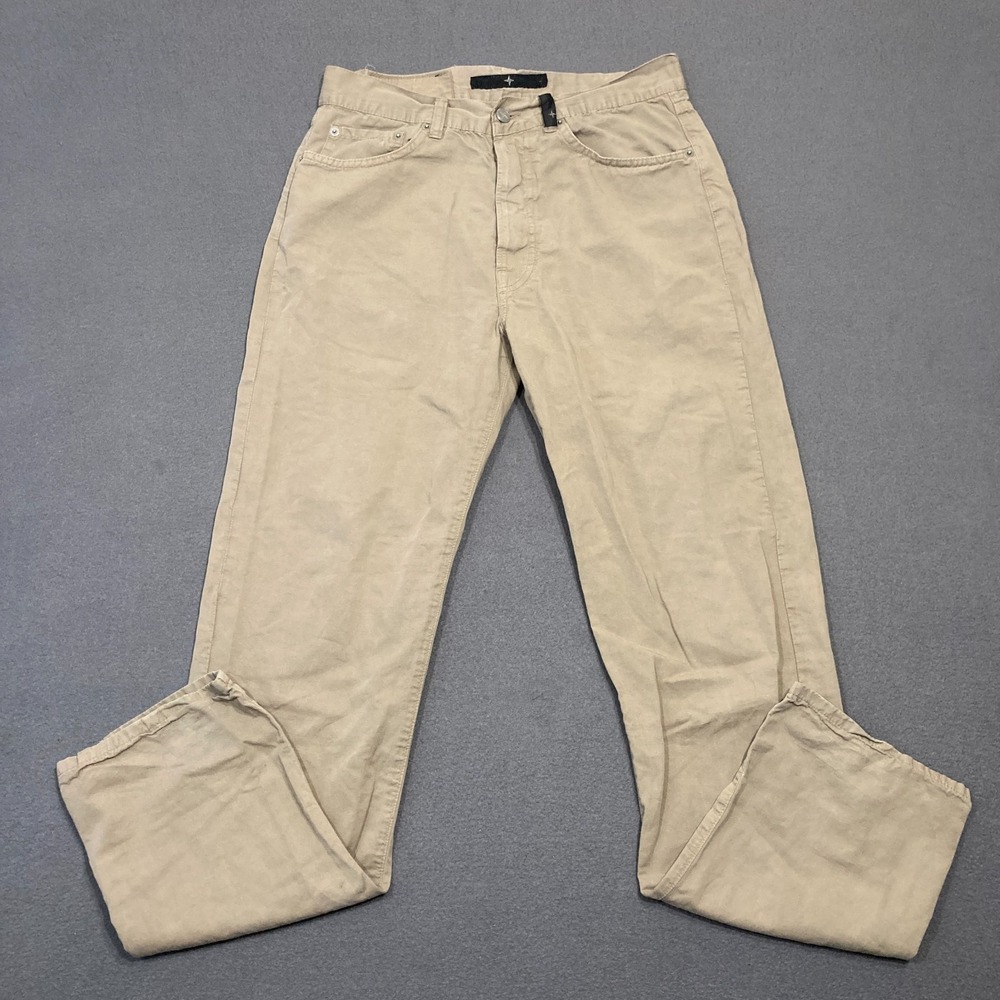 Stone Island Men's Vintage Beige Cotton Chino Pants – Size 32 (Fits like 30)